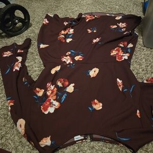 Xl old lavy purple flower dress
